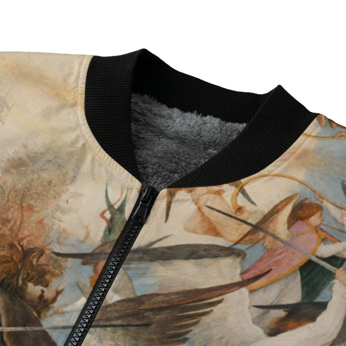 Detail view of demons and creatures from Fall of the Rebel Angels jacket