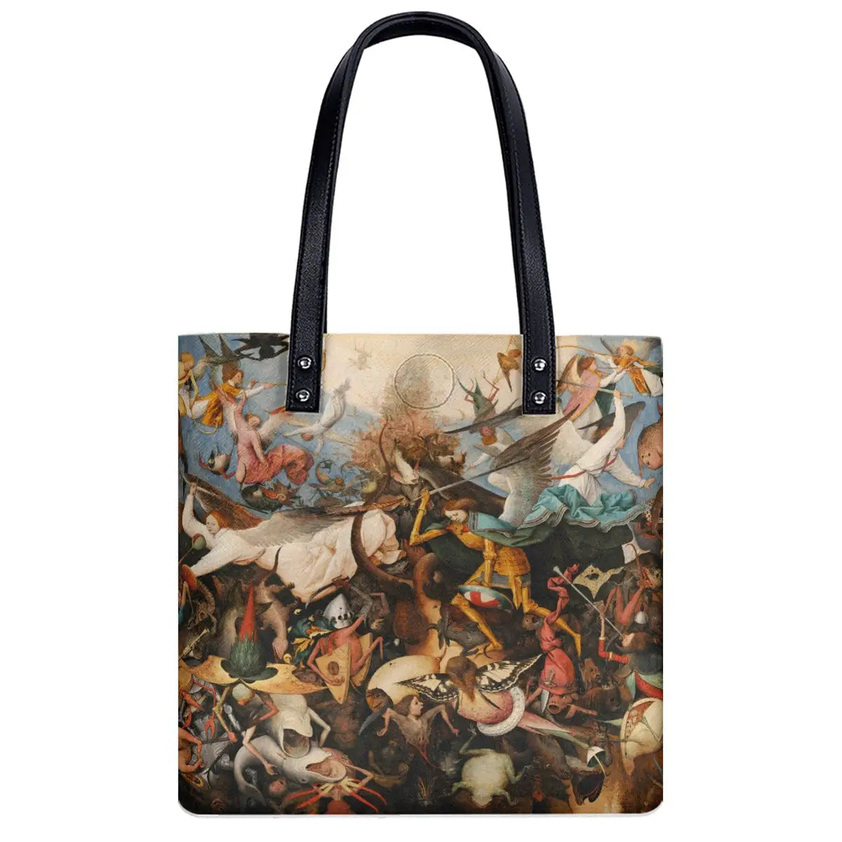 Waterproof PU material and black zipper detail of Renaissance art shoulder bag