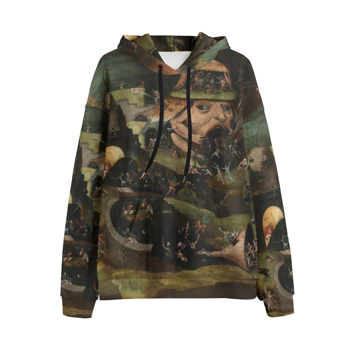 Hieronymus Bosch 'The Harrowing of Hell' all-over print hoodie front view