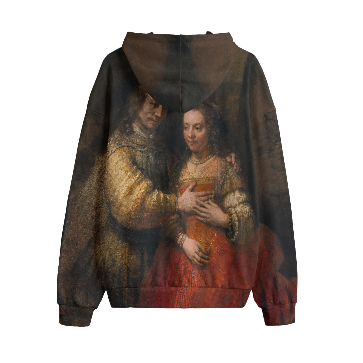 Art lover wearing The Jewish Bride hoodie by Rembrandt