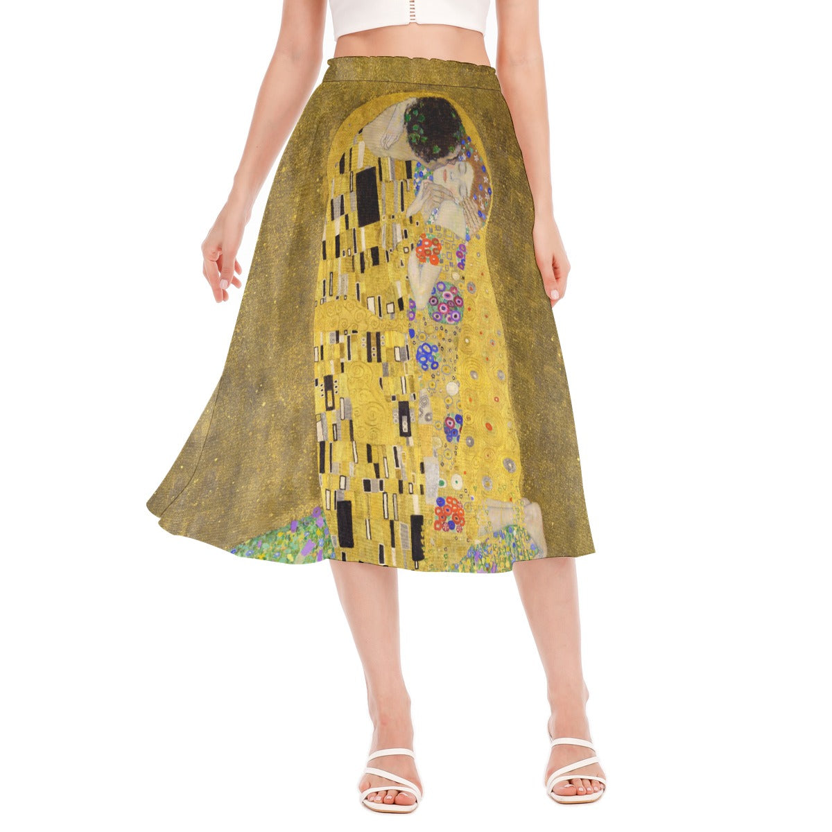 Enchanting Kiss Long Chiffon Skirt - Front view