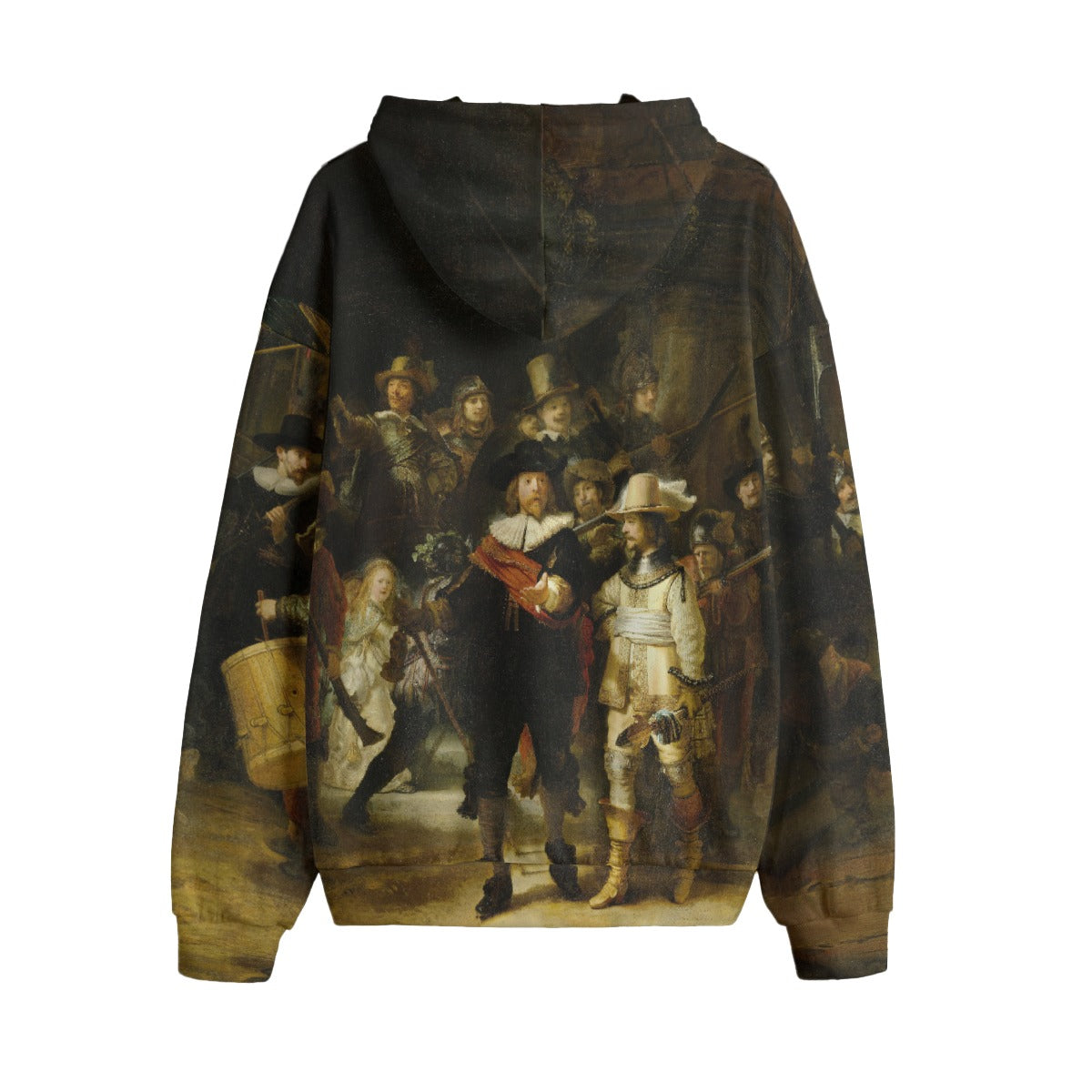 Back view: Full Night Watch scene in stunning high-resolution print