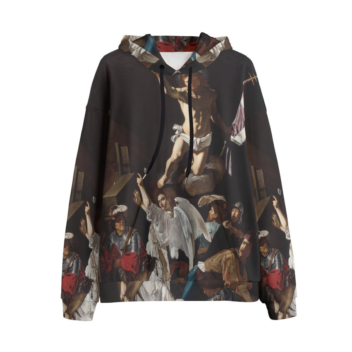 The Resurrection by Caravaggio Hoodie - Premium fleece with Baroque masterpiece print