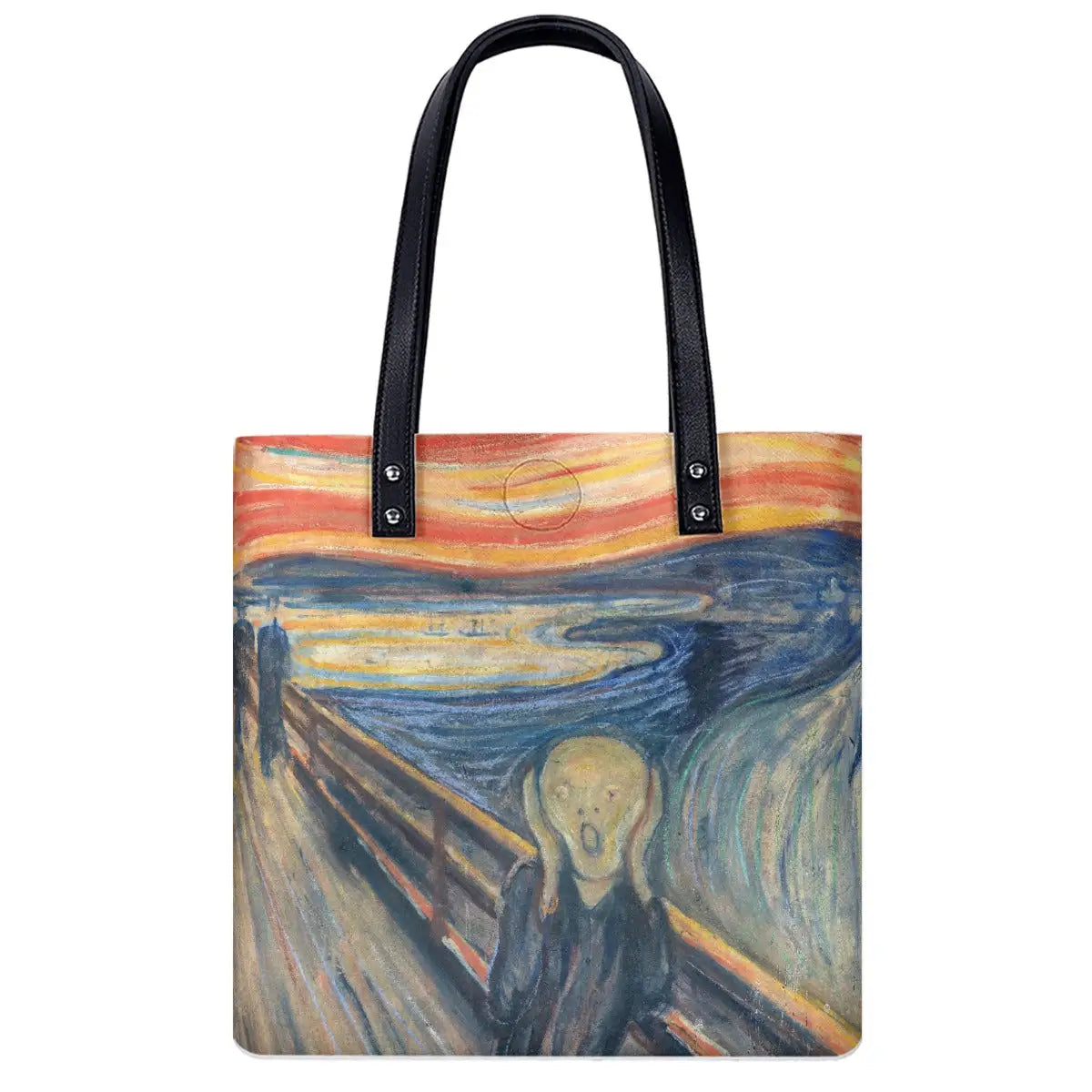 The Scream by Edvard Munch shoulder bag, double-sided art print, black straps