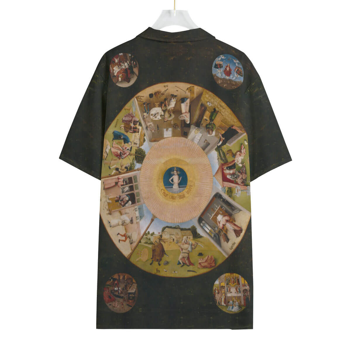 Medieval allegory Hawaiian shirt featuring Bosch masterpiece