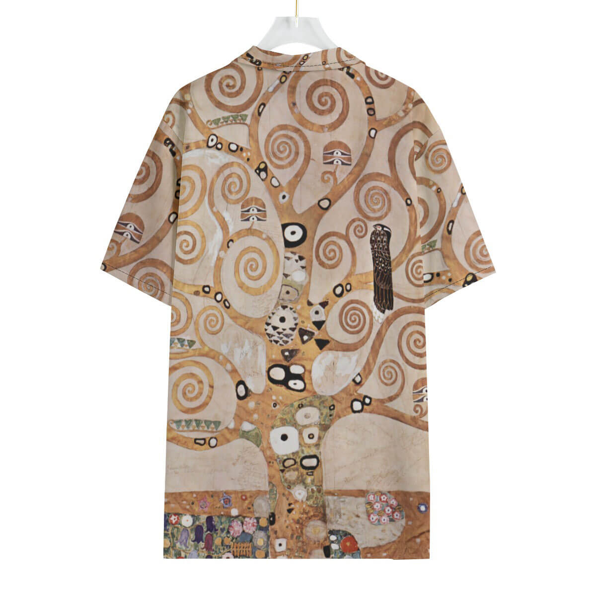 Art Nouveau Hawaiian shirt featuring Klimt's iconic Tree of Life