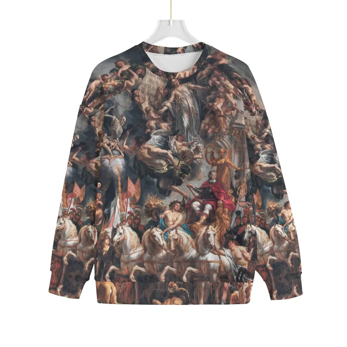 The Triumph of Frederik Hendrik by Jacob Jordaens Sweater, featuring Baroque art on eco-friendly Fleece