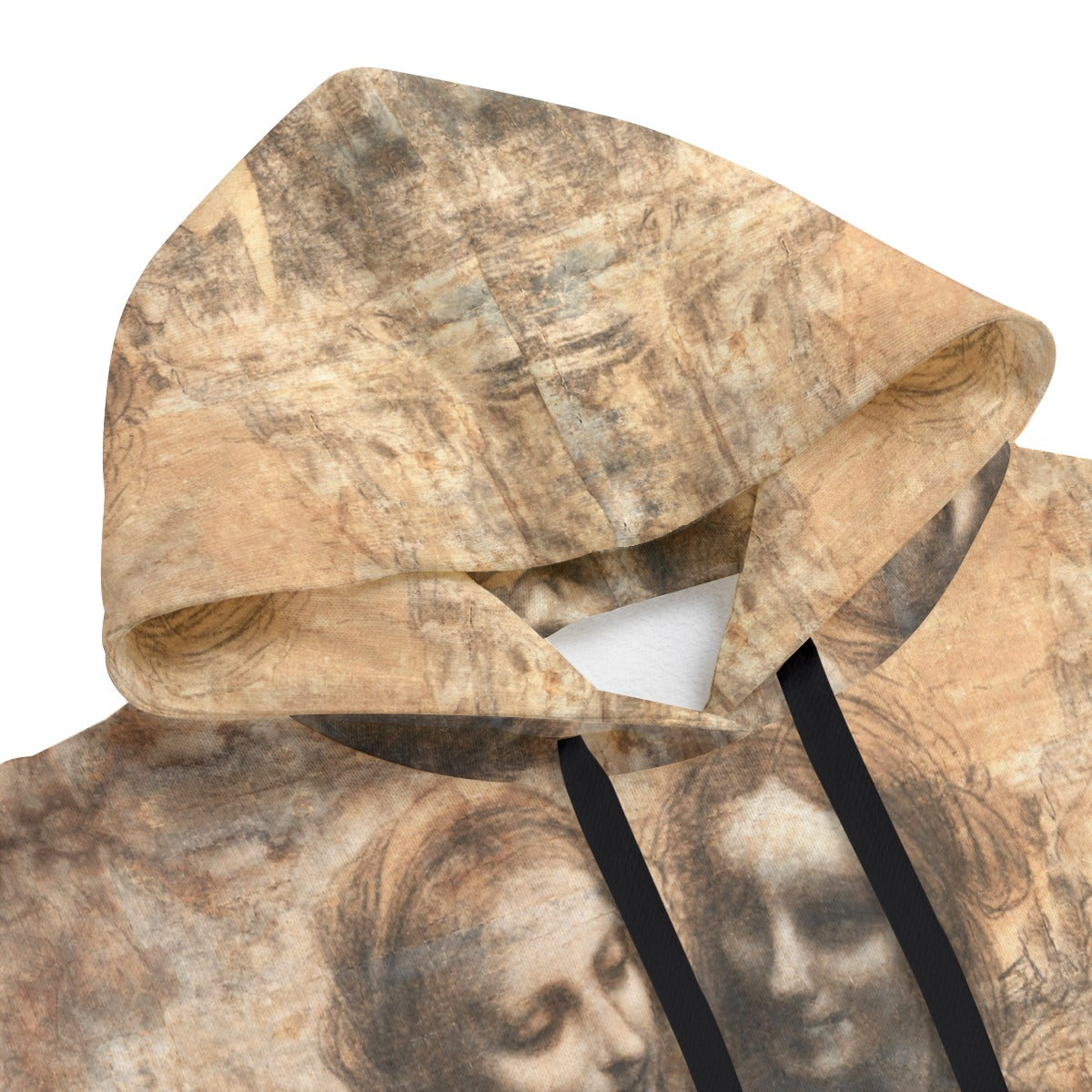 Complete Leonardo da Vinci Virgin and Child with Saint Anne artwork on hoodie