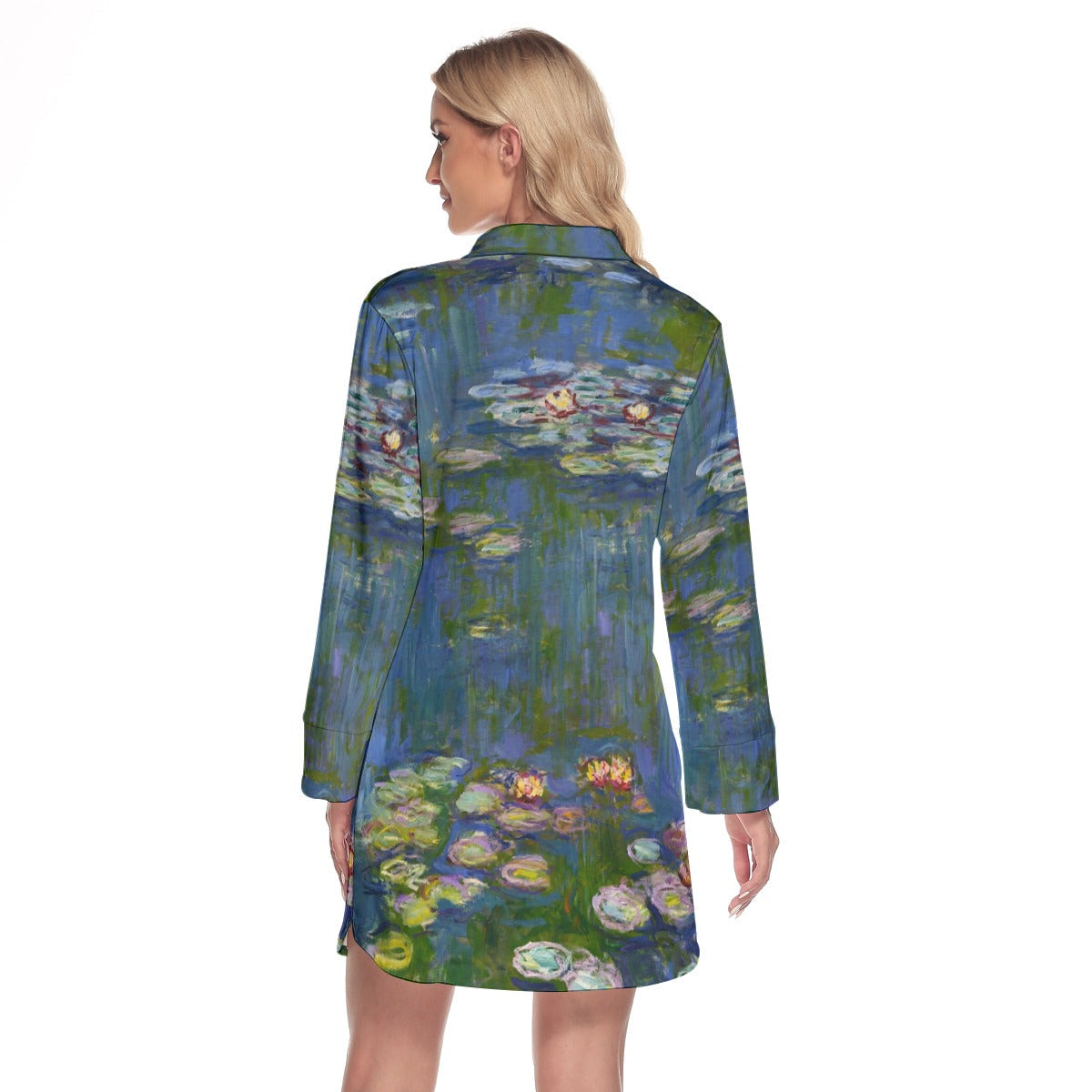 Women's long sleeve dress with artistic design