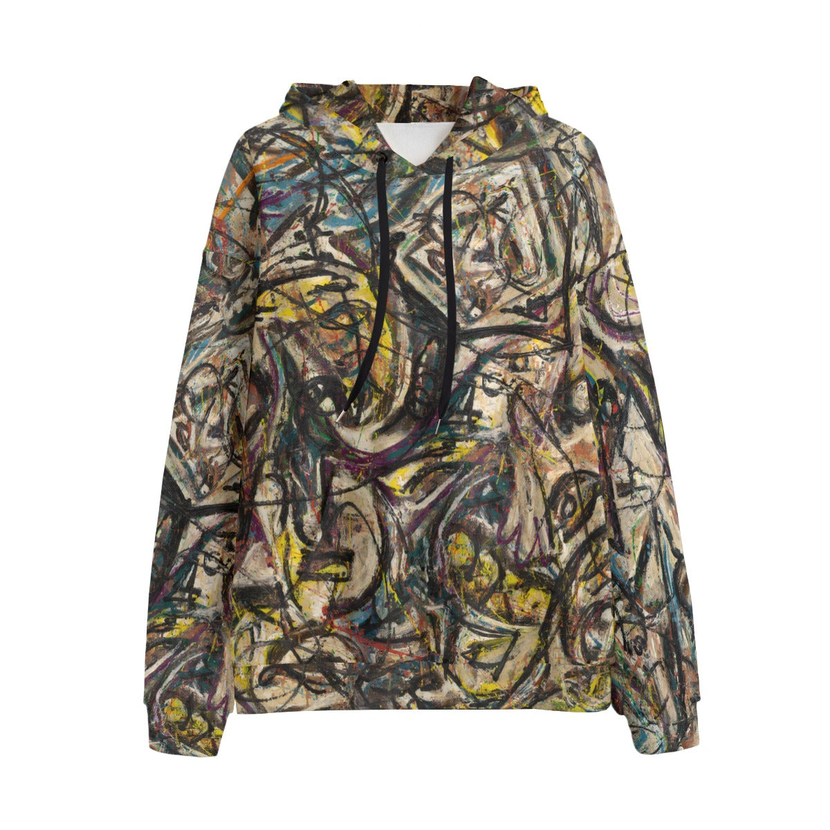 There Were Seven in Eight by Jackson Pollock Hoodie - front view on model