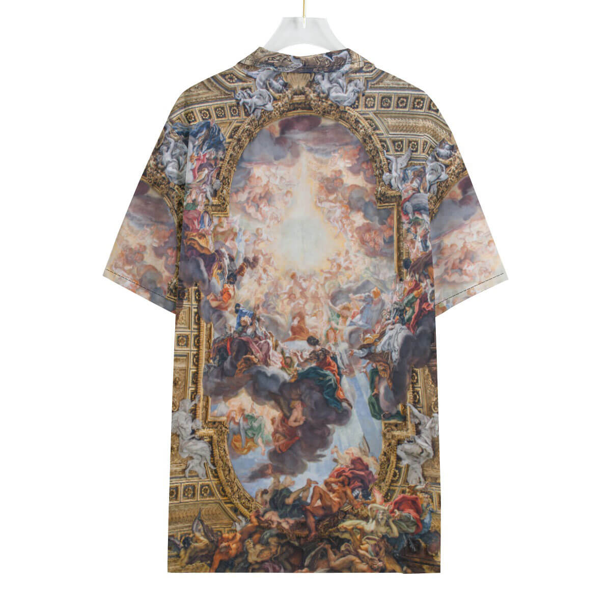 Baroque art Hawaiian shirt featuring Triumph of the Name of Jesus