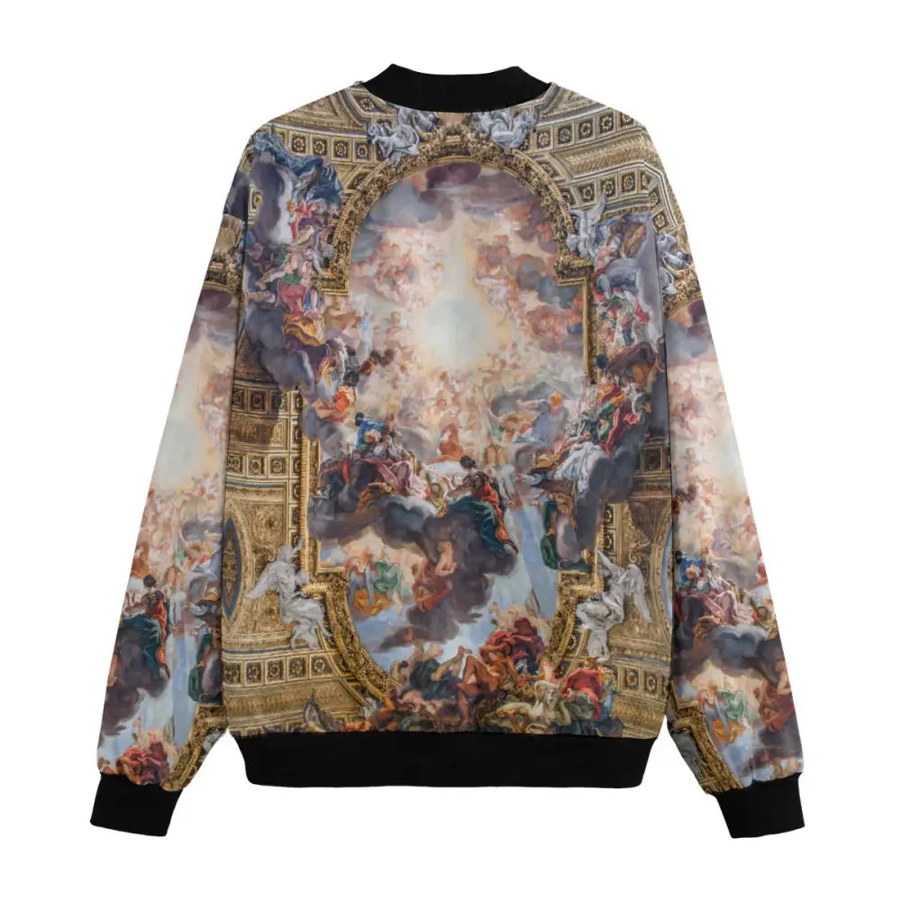 Giovanni Battista Gaulli Artistic Jacket back panel displaying Il Gesu church ceiling artwork