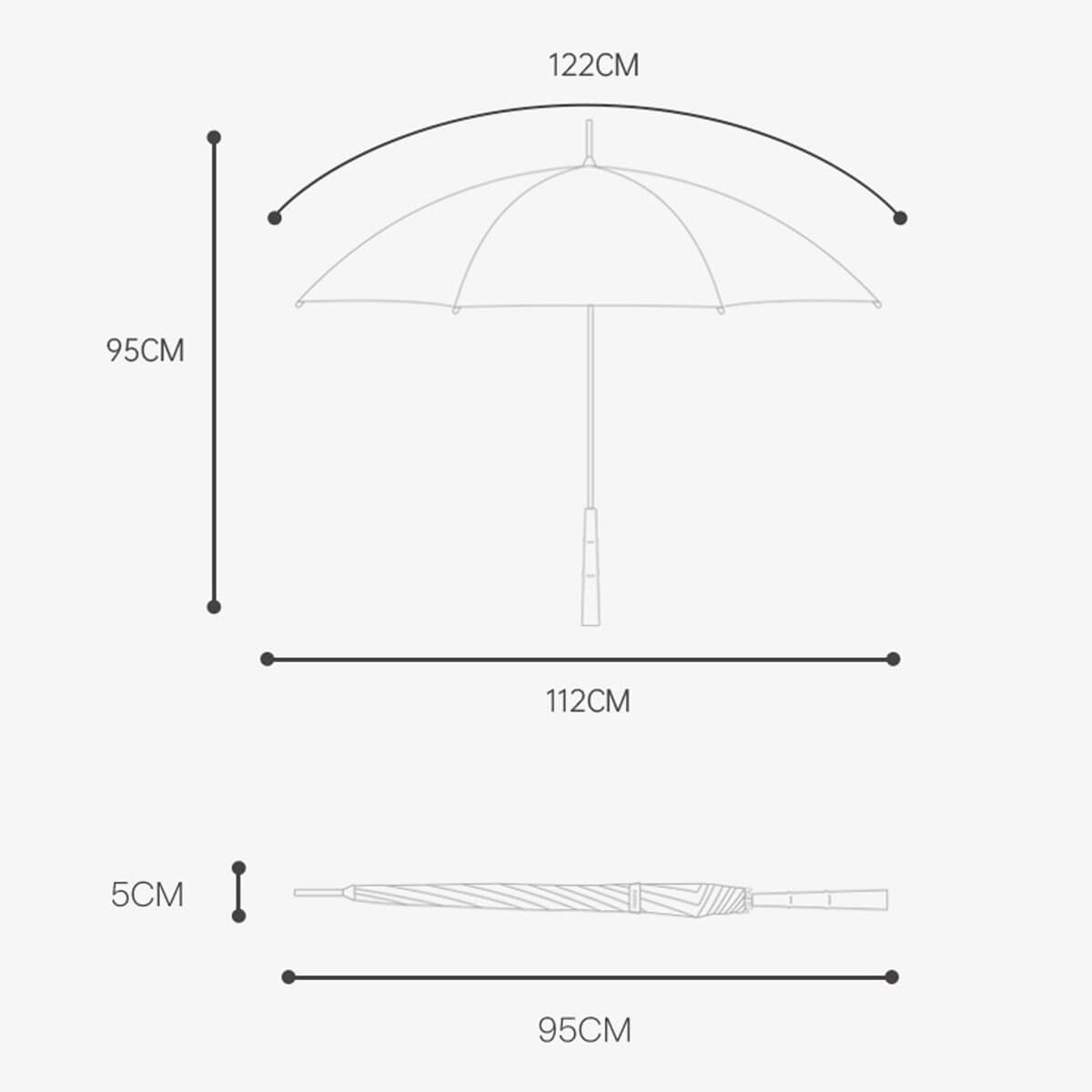 Stylish and ergonomic long handle