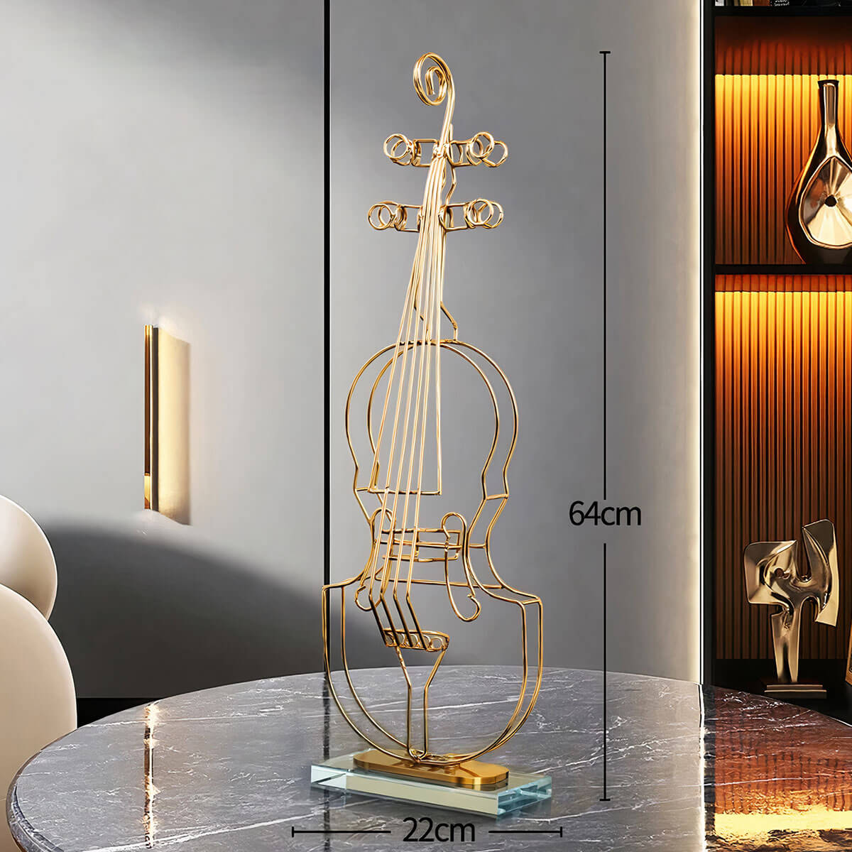 Abstract violin artwork for modern interiors