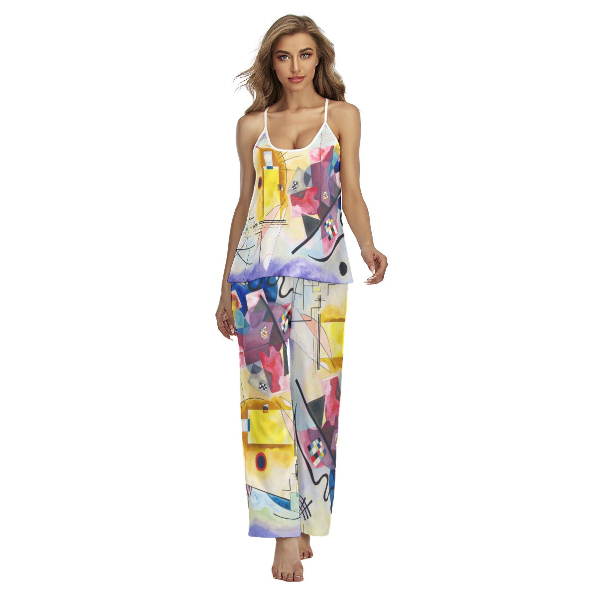 Wassily Kandinsky Yellow-Red-Blue Women's Cami Pajamas Set