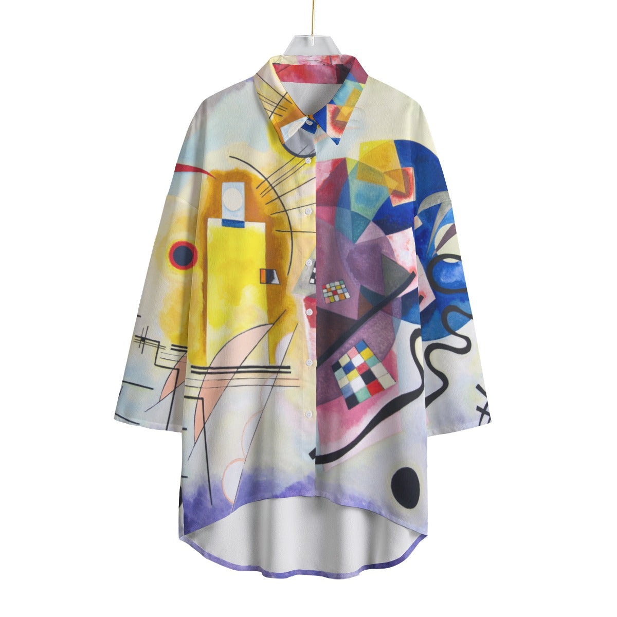 Wassily Kandinsky Yellow-Red-Blue Women's Chiffon Shirt