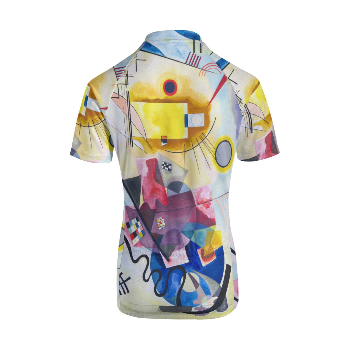 Vibrant Kandinsky-inspired cycling top