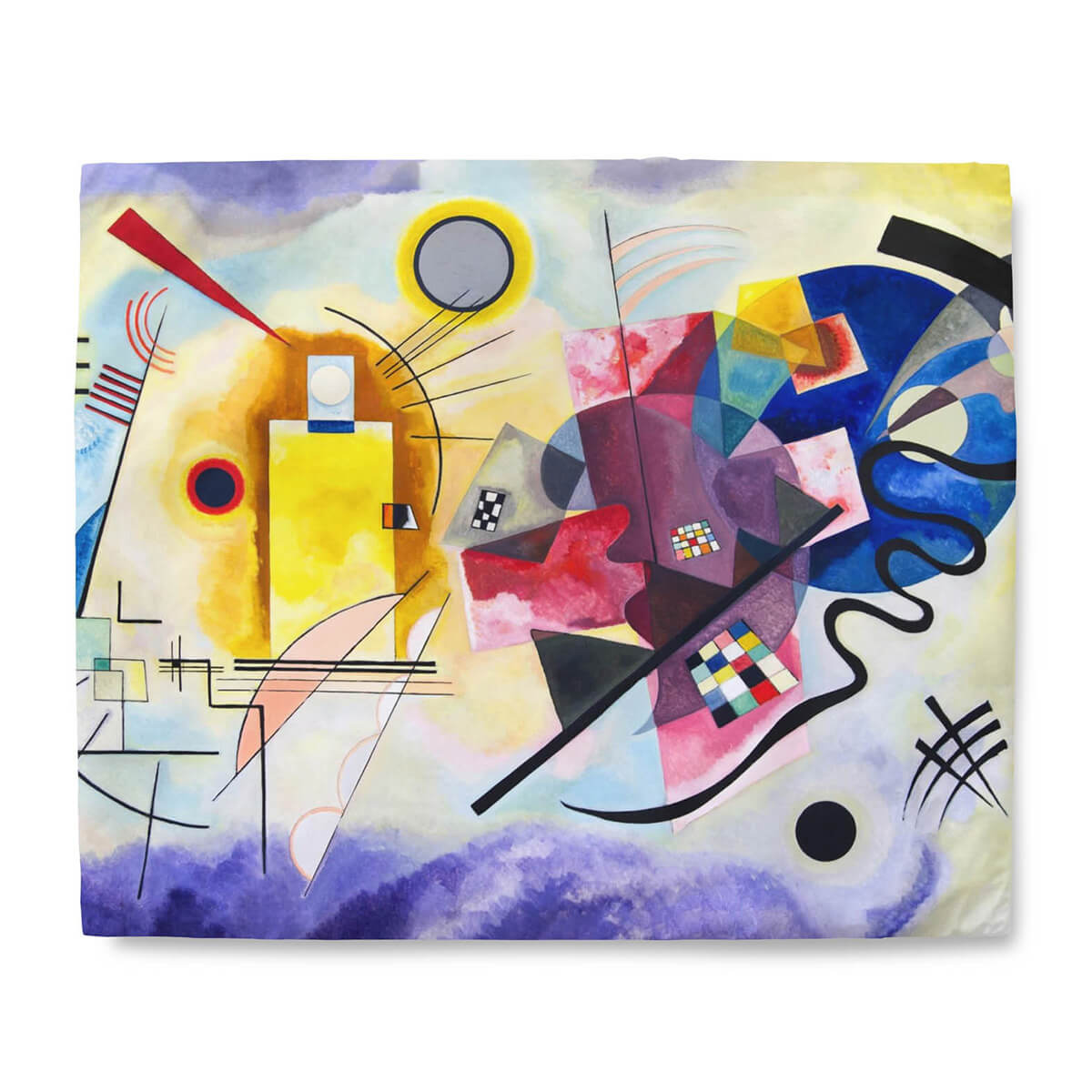 Wassily Kandinsky Yellow-Red-Blue Duvet Cover Set