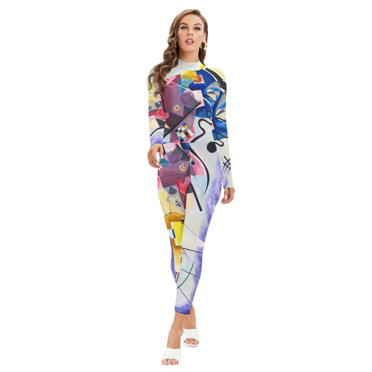 Wassily Kandinsky Yellow Red Blue Women's Jumpsuit