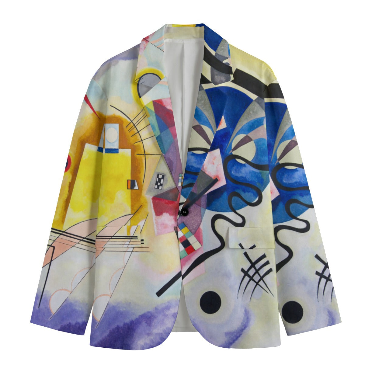 Vibrant abstract blazer for men