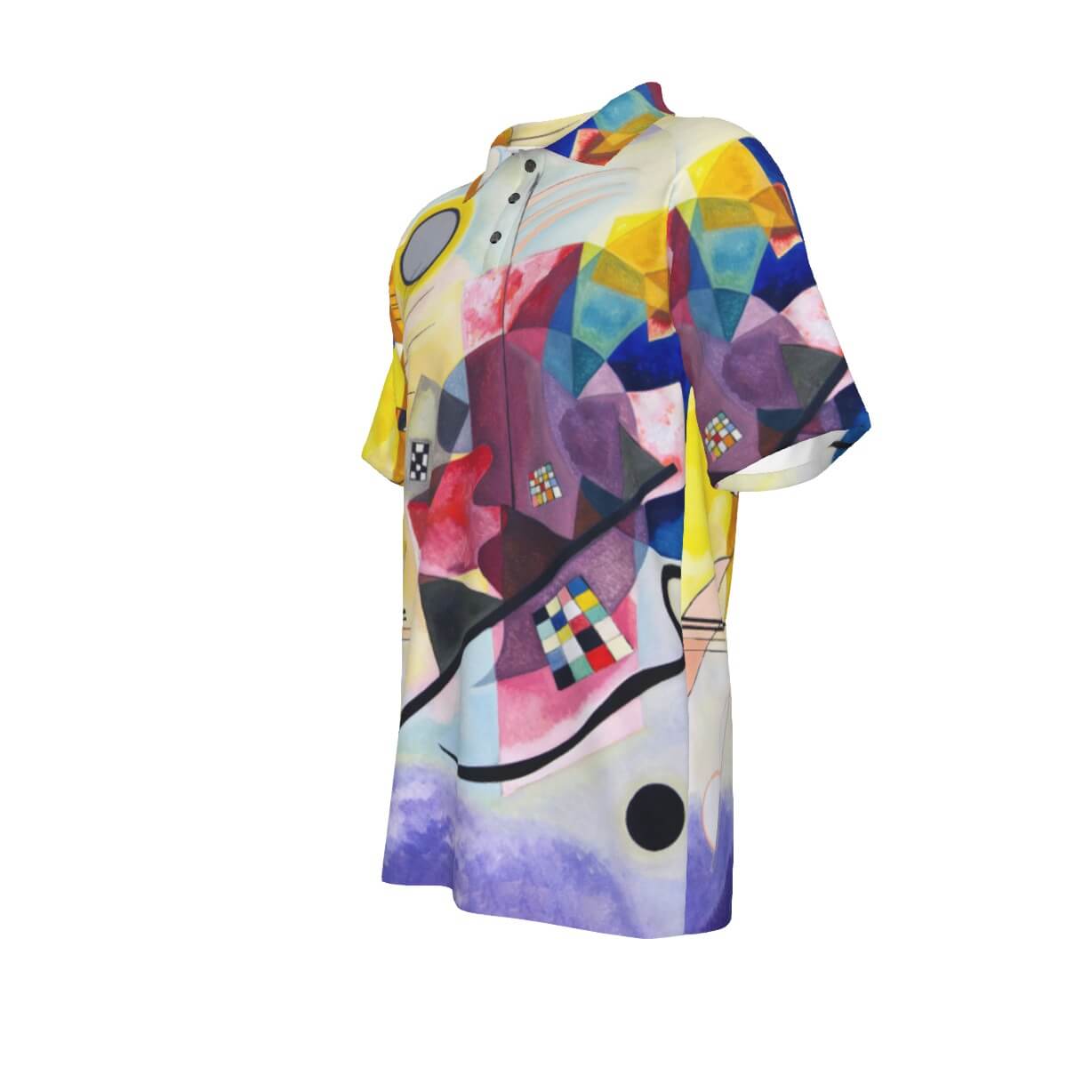 Modern Abstract Art Print Polo Shirt