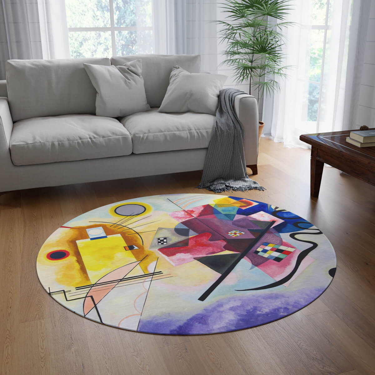 Abstract Circular Rug