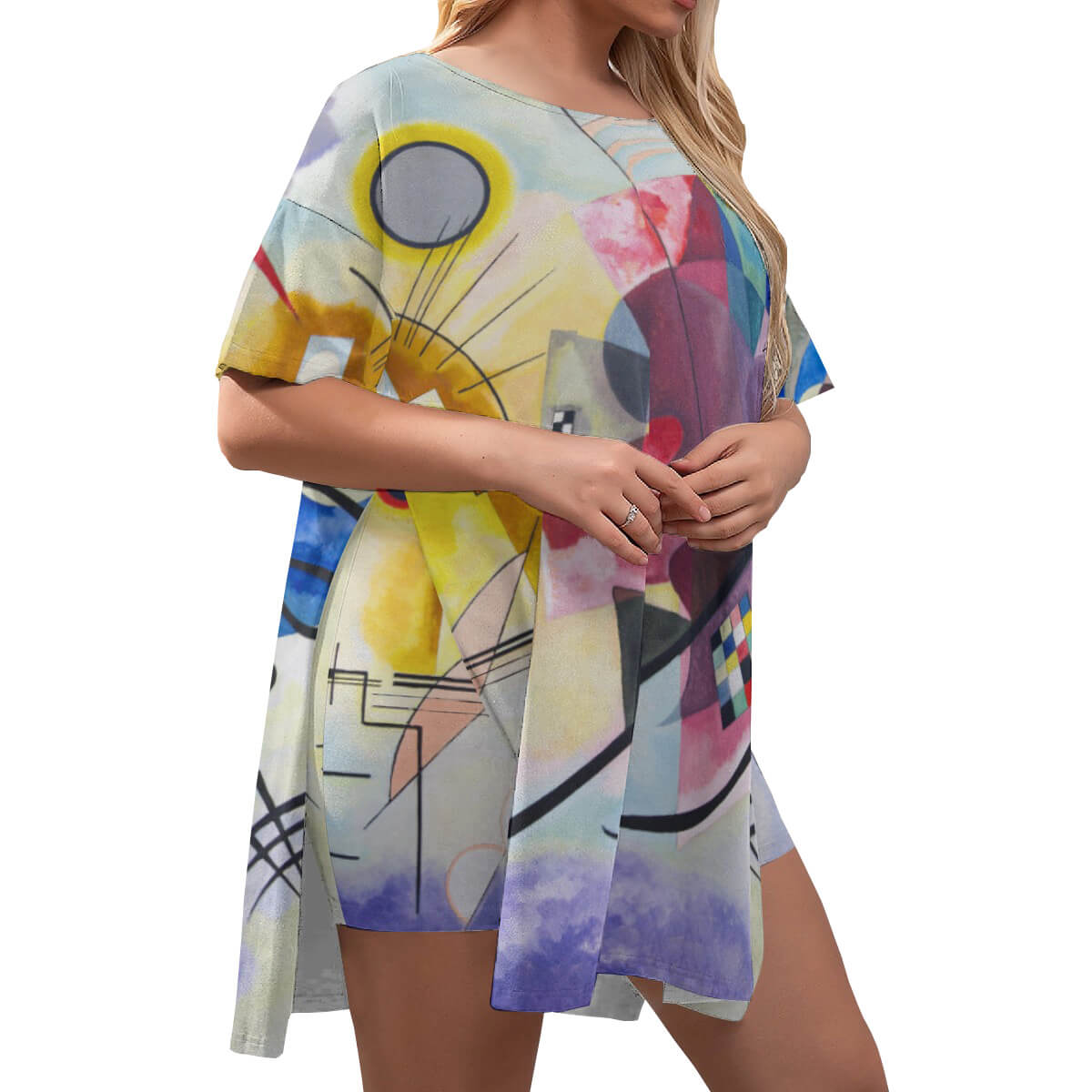 Colorful Abstract T-Shirt and Shorts Set