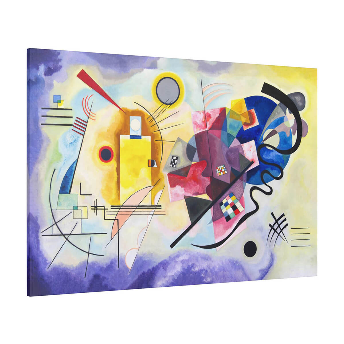 Wassily Kandinsky Yellow-Red-Blue Canvas Art