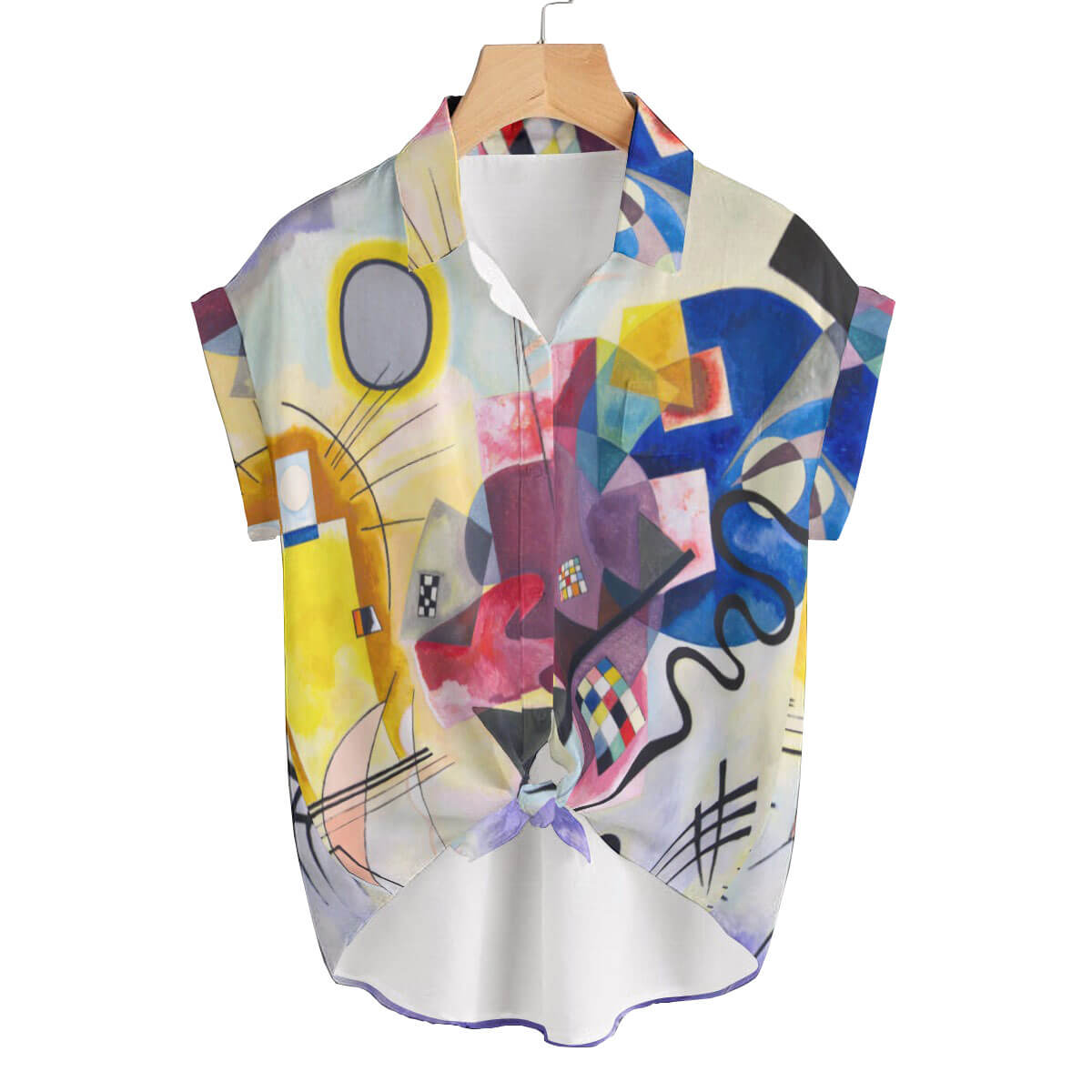 Vibrant Abstract Art T-shirt Plus-Size