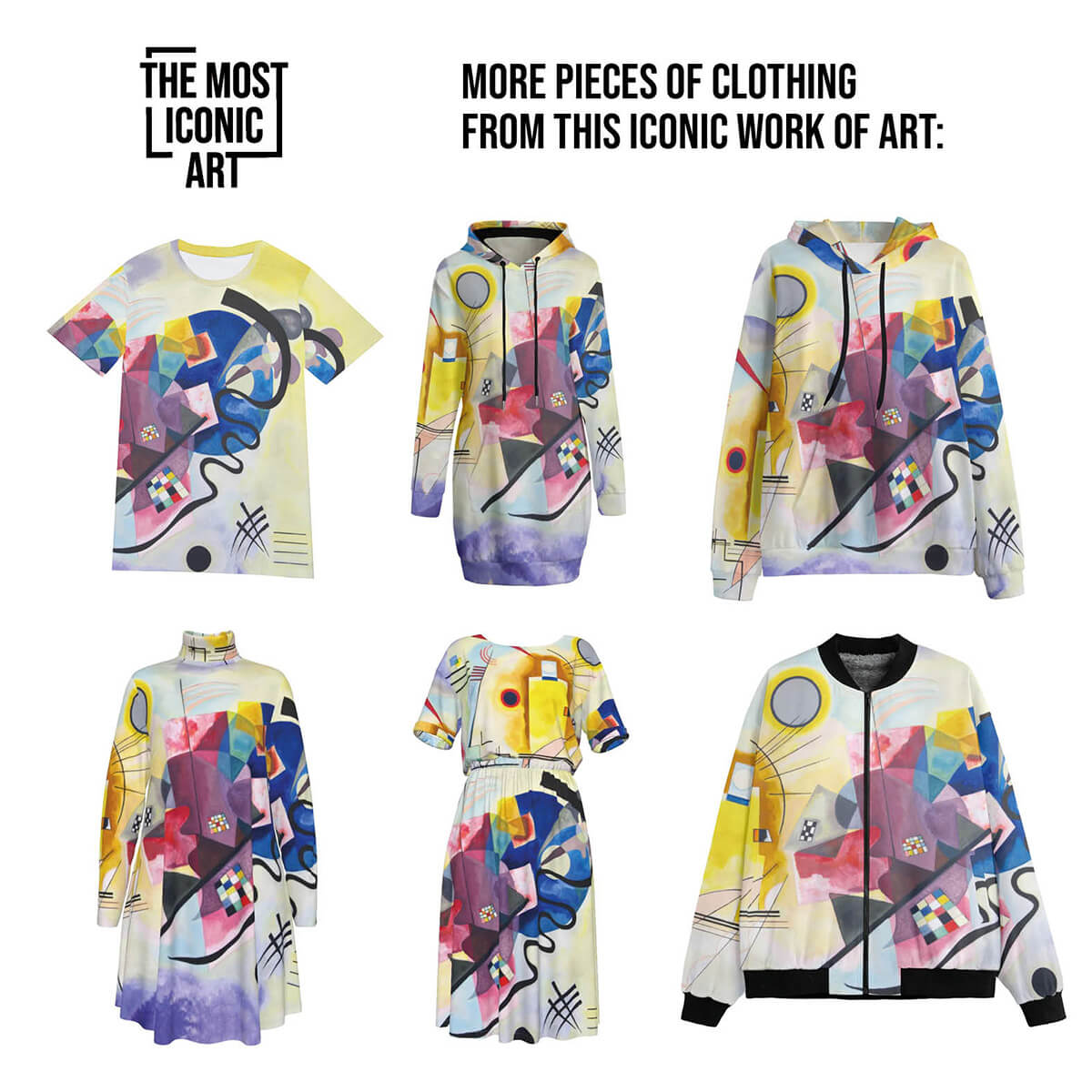 Modern Art Inspired Pullover Hoodie