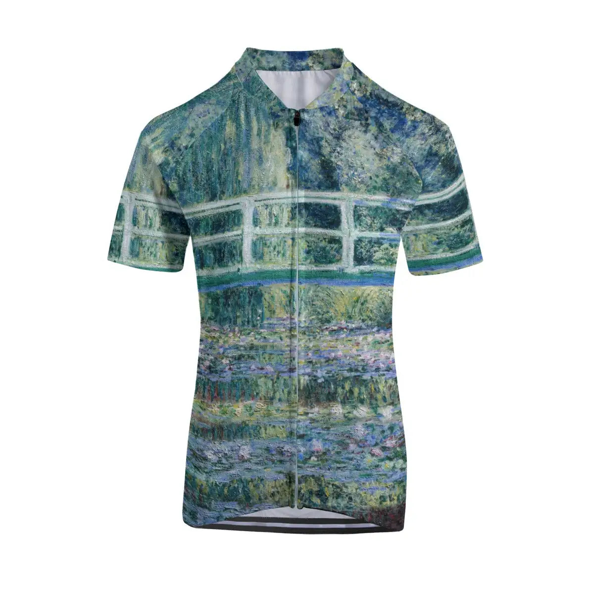 Water Lilies and Japanese Bridge Women's Cycling Jersey | Monet Impressionism | XS-4XL