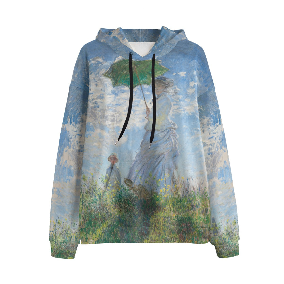 Woman with a Parasol by Claude Monet Hoodie