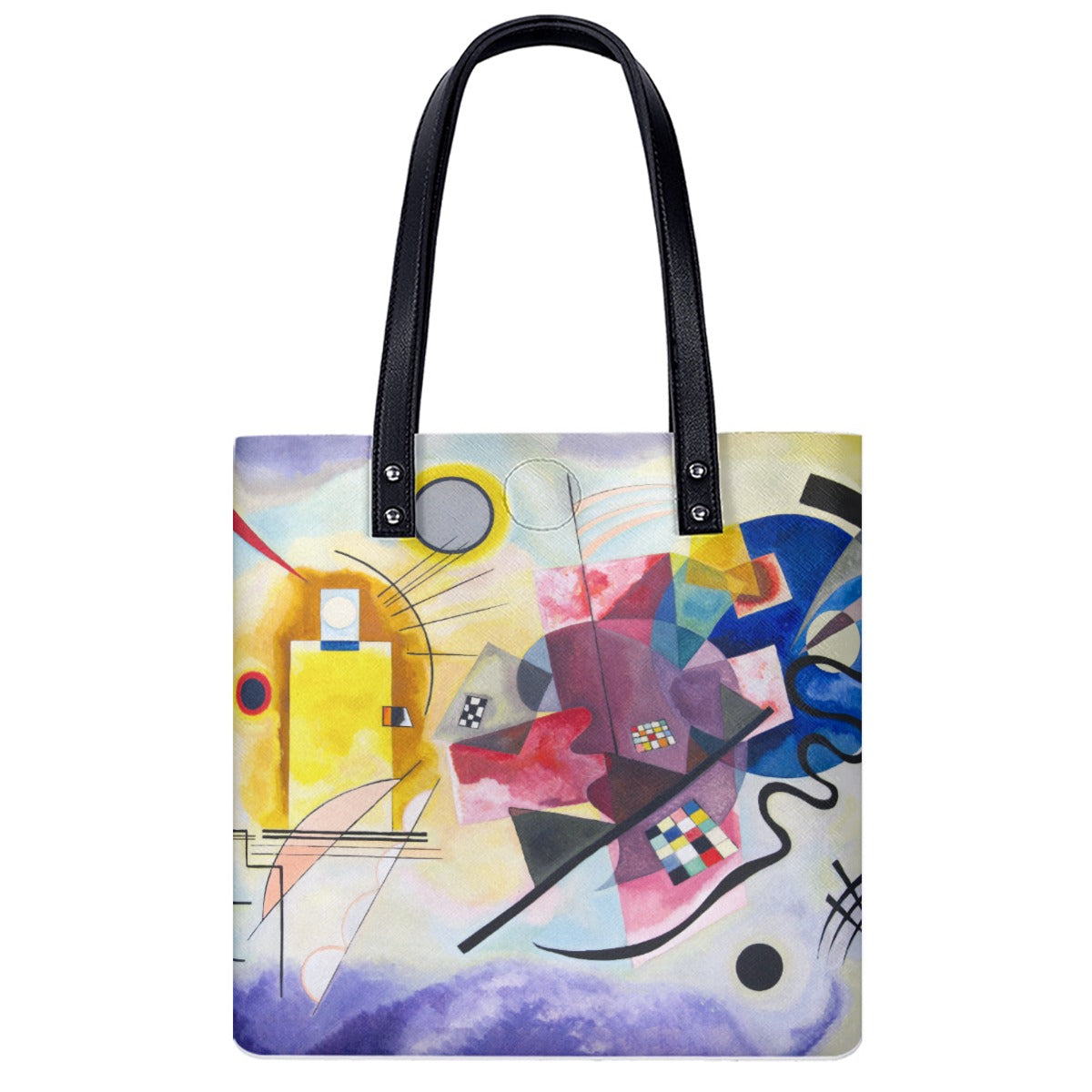 Wassily Kandinsky Yellow-Red-Blue Shoulder Bag - Front View