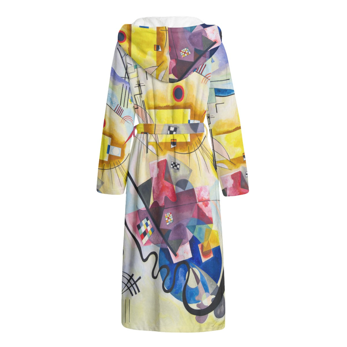 Unisex Abstract Art Robe - Side View