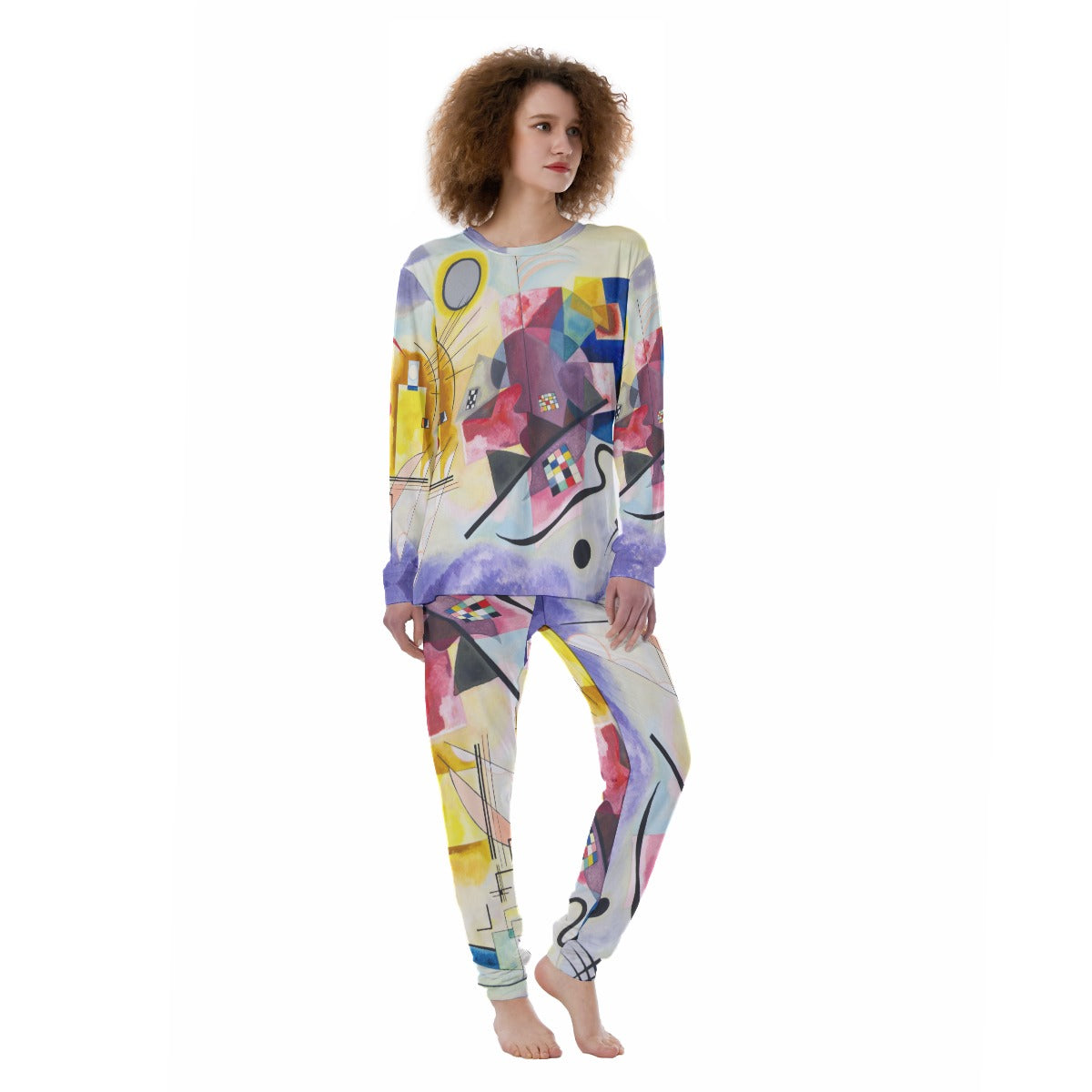 Wassily Kandinsky Yellow-Red-Blue Women's Pajamas Front View
