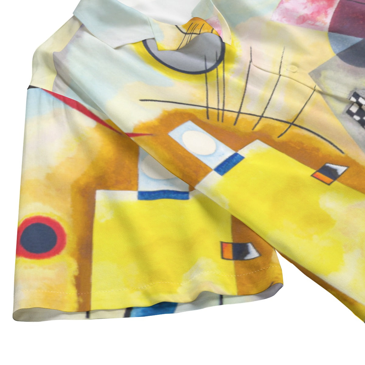 Kandinsky-inspired design featured on men's resort wear
