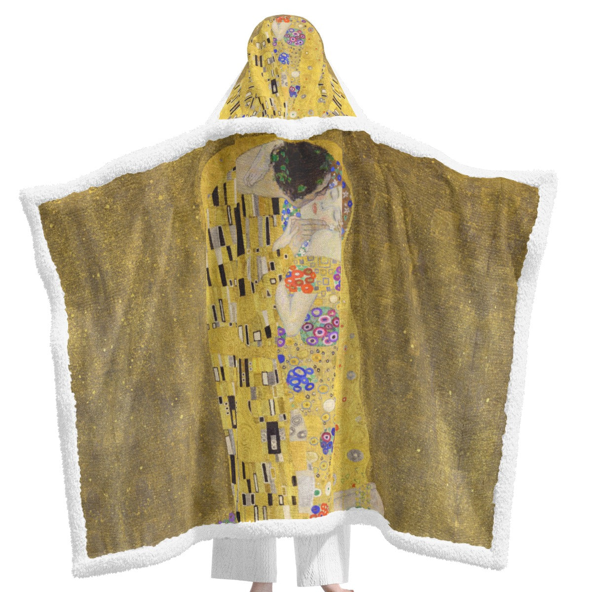 Gustav Klimt The Kiss Hooded Blanket