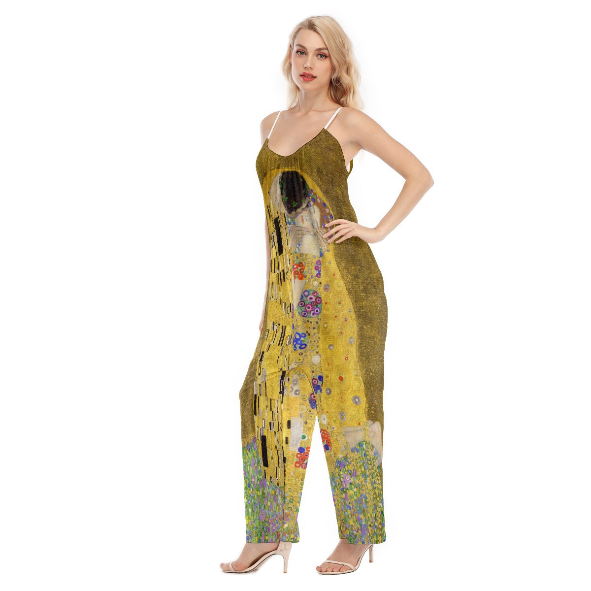 Trendy Abstract Print Jumpsuit