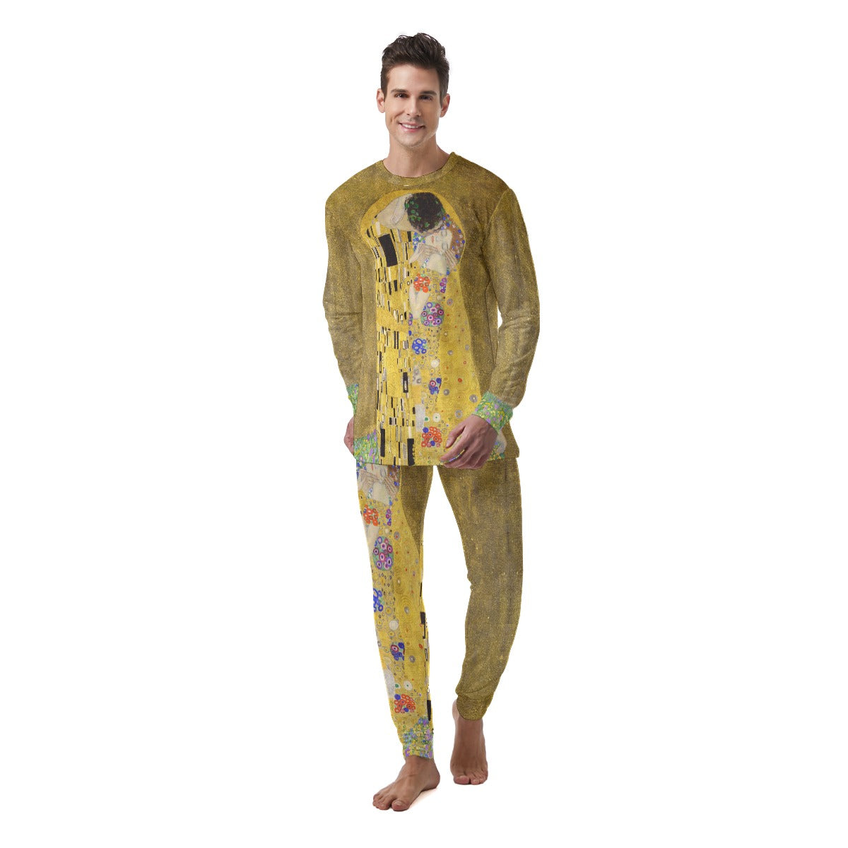 Gustav Klimt The Kiss Men's Pajamas