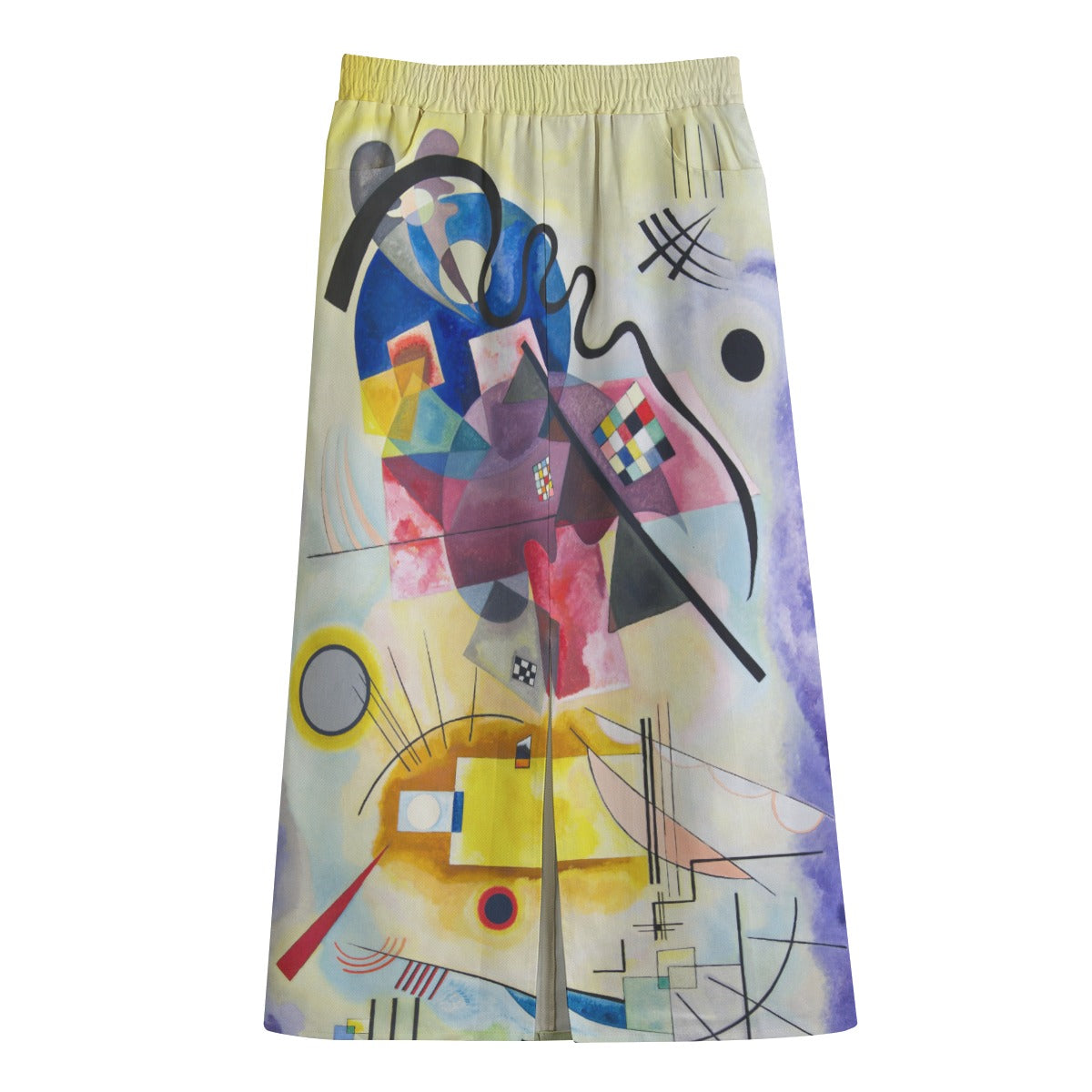 Colorful abstract skirt on white background