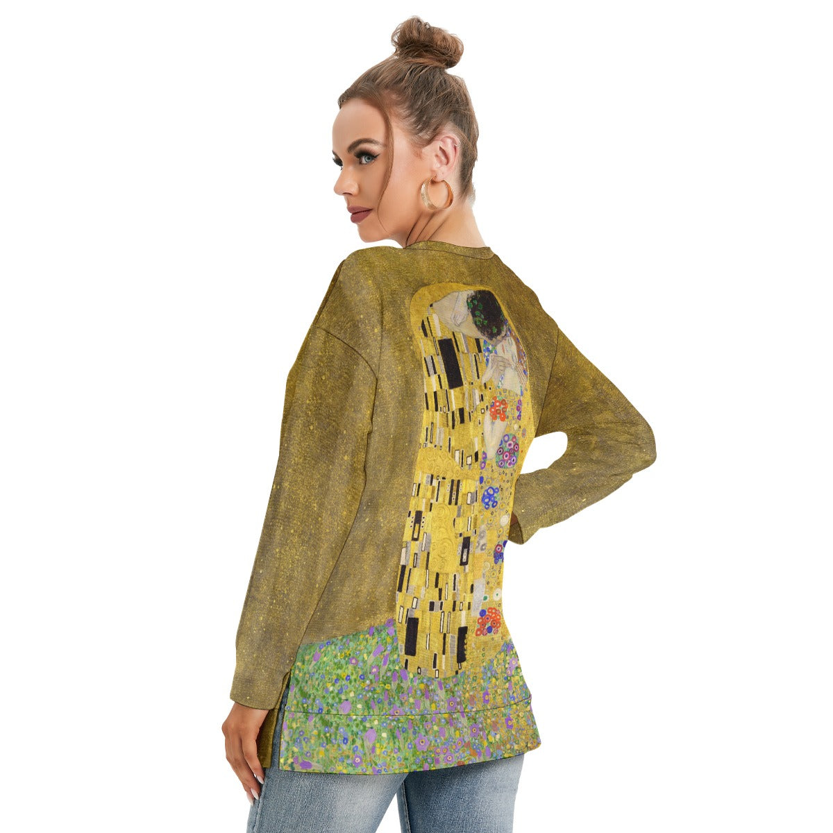 Sweat-shirt Gustav Klimt Le Baiser Femme
