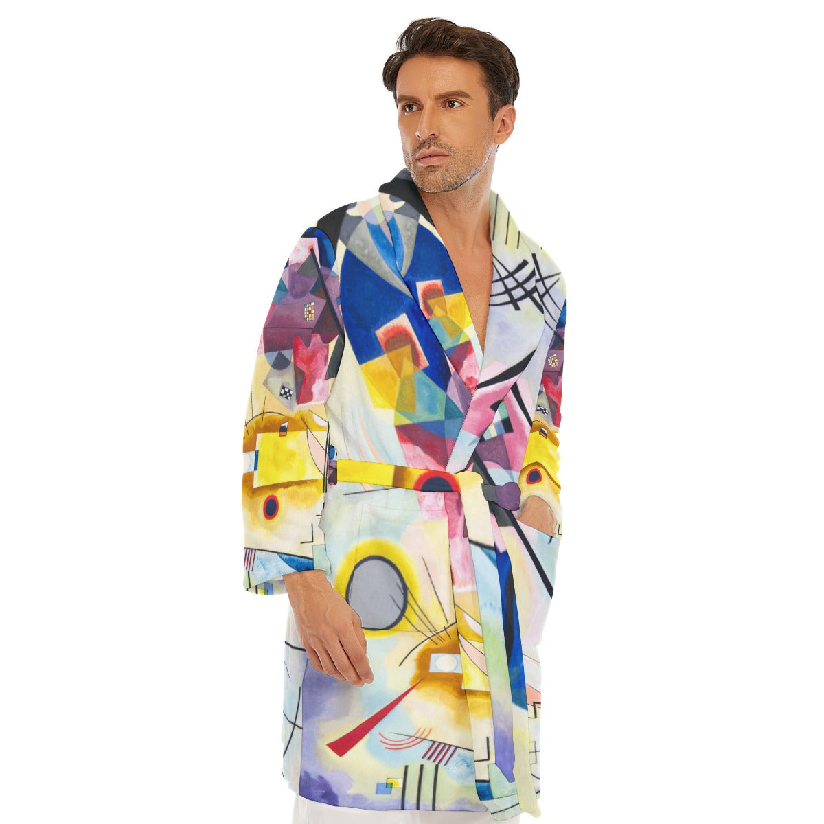 Graphic Print Men's Comfort Robe