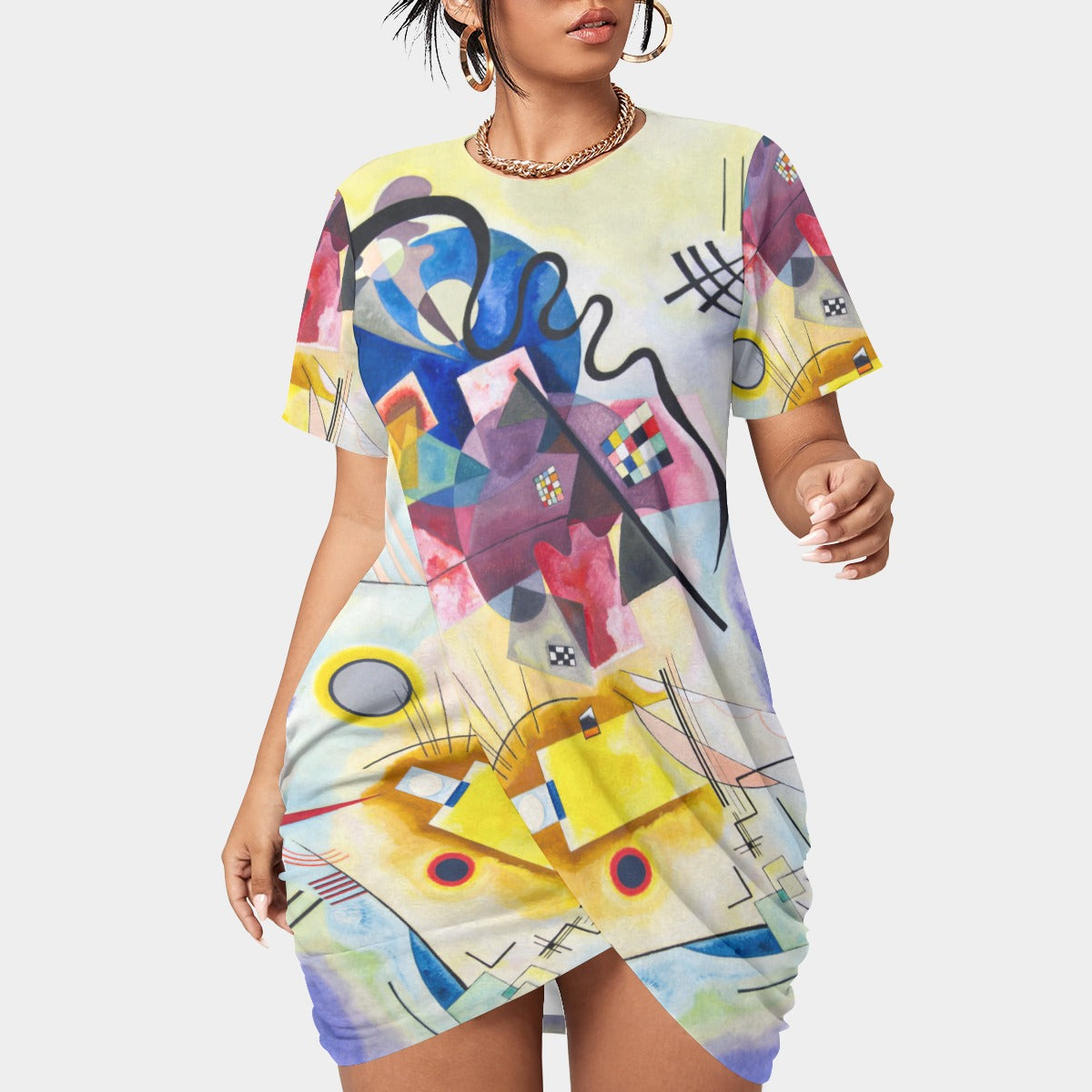 Unique wearable art inspired by Wassily Kandinsky