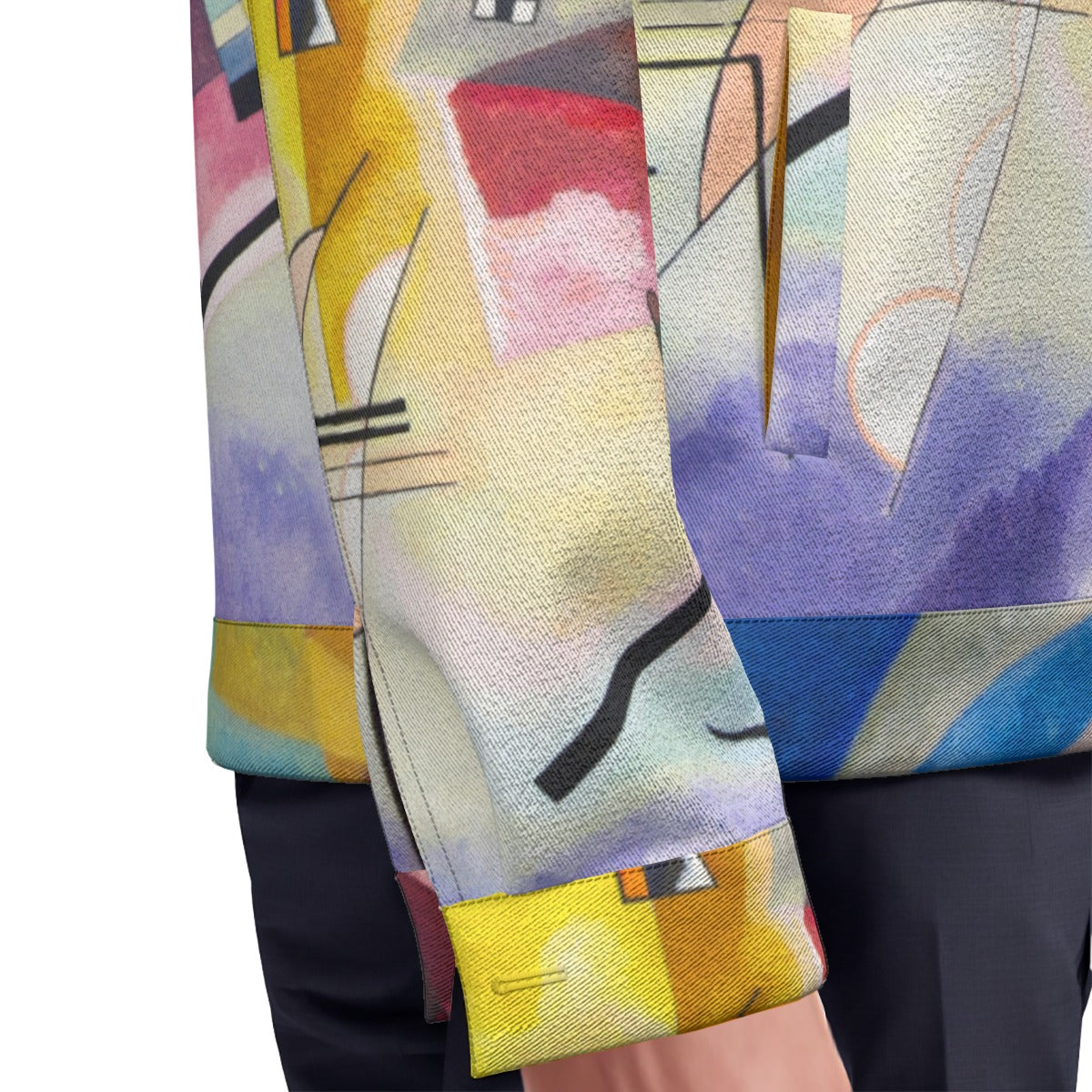 Modern wearable art inspired by abstract expressionism