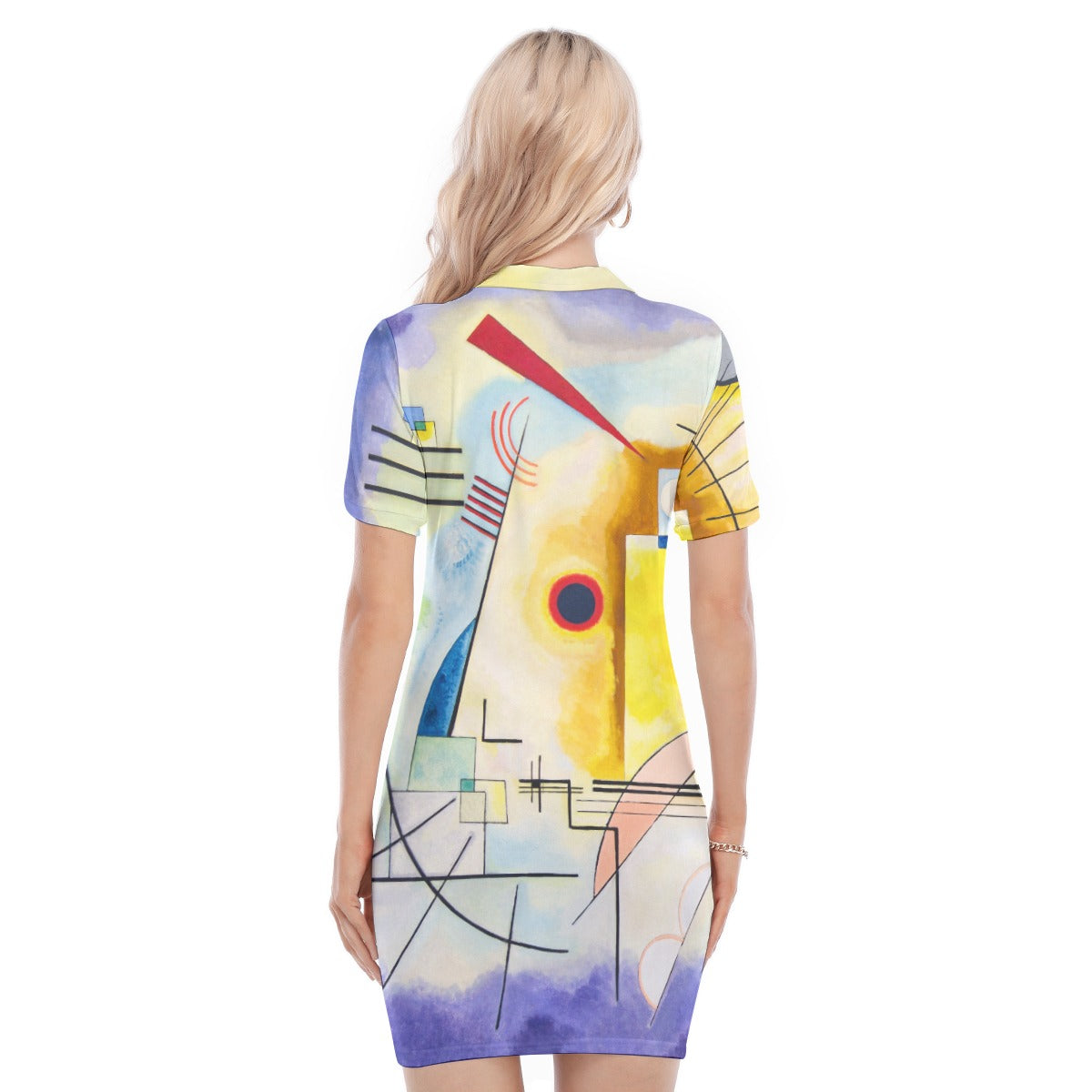 Abstract Art Fashion Women's Polo Dress