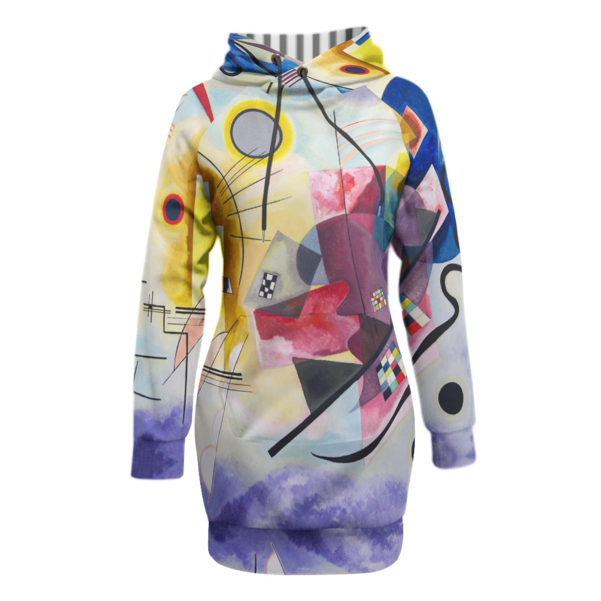 Wassily Kandinsky Yellow Red Blue Women's Pullover Hoodie