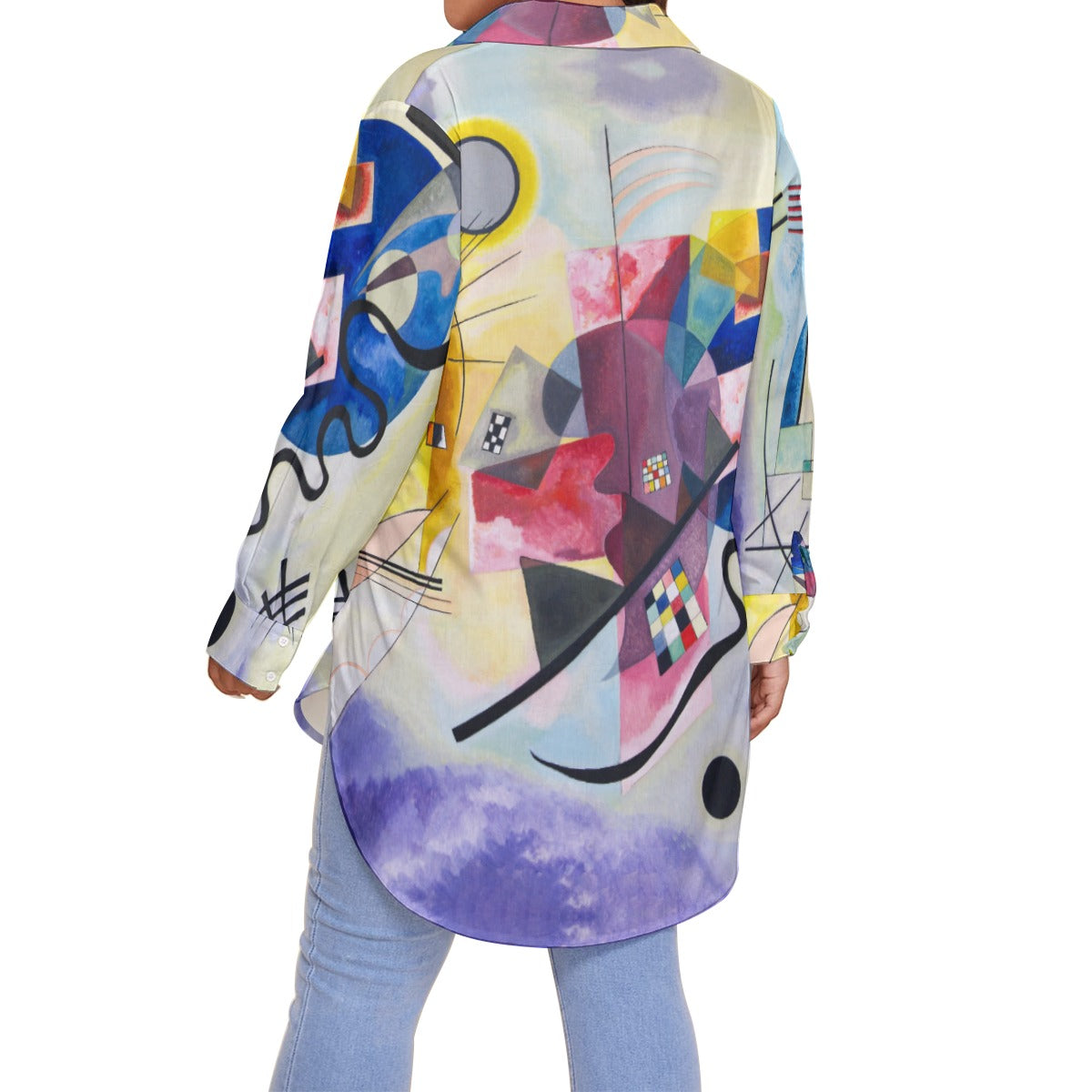 Abstract Art Women's Shirt with Long Sleeve