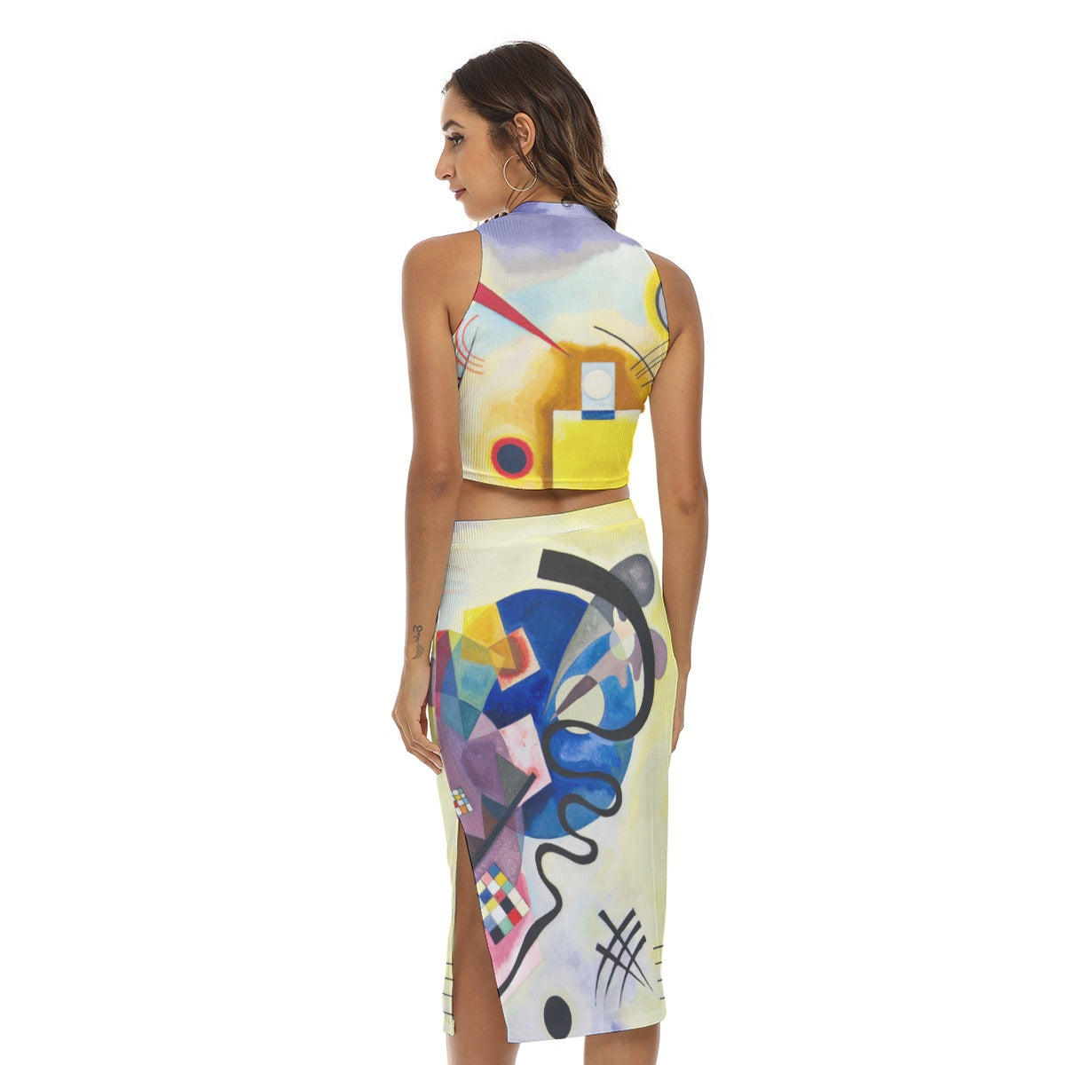 Abstract Art Skirt Set